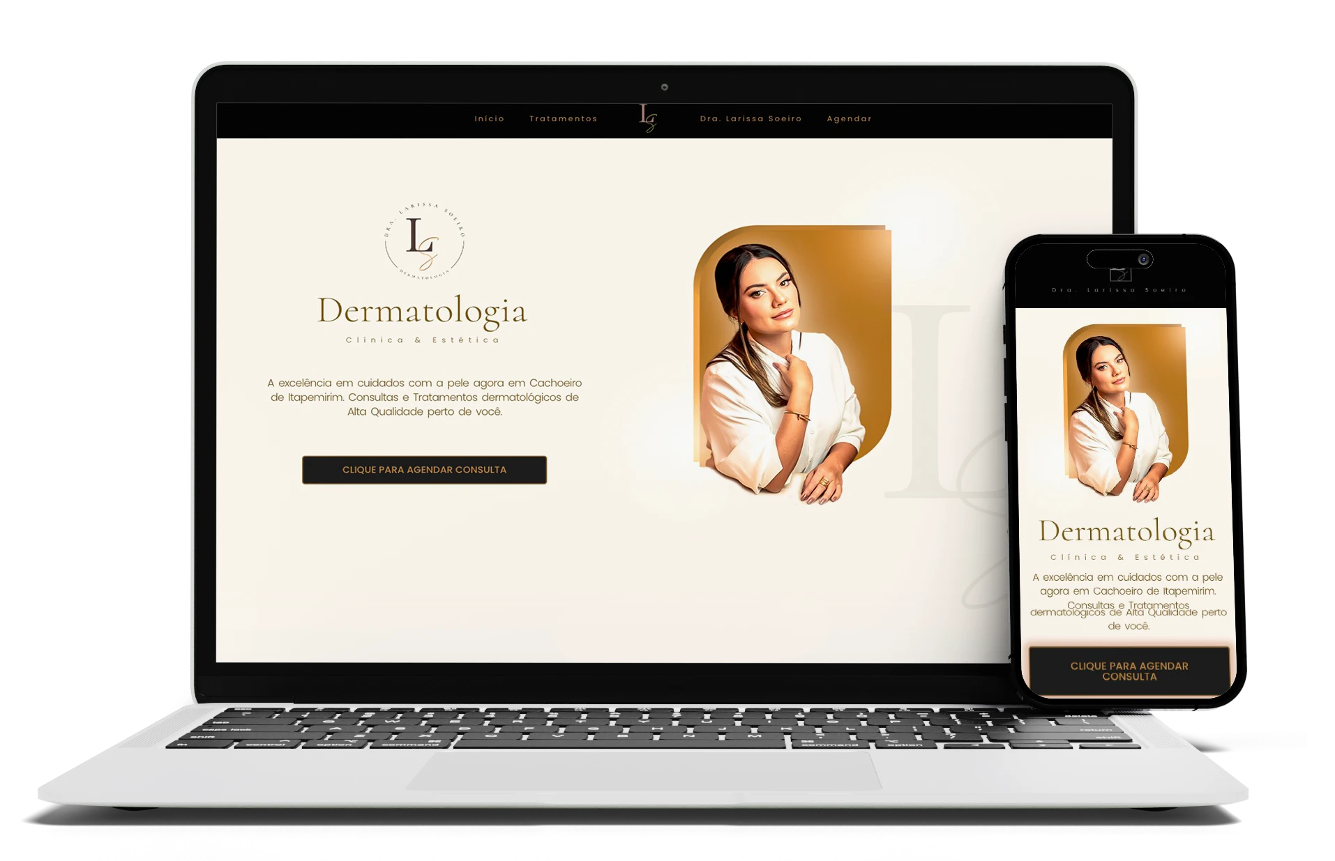 site para dermatologista